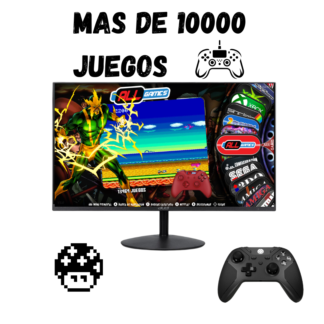 🎮 Sistema NostalgiaTech con más de 10,000 juegos retro y actuales 🎮